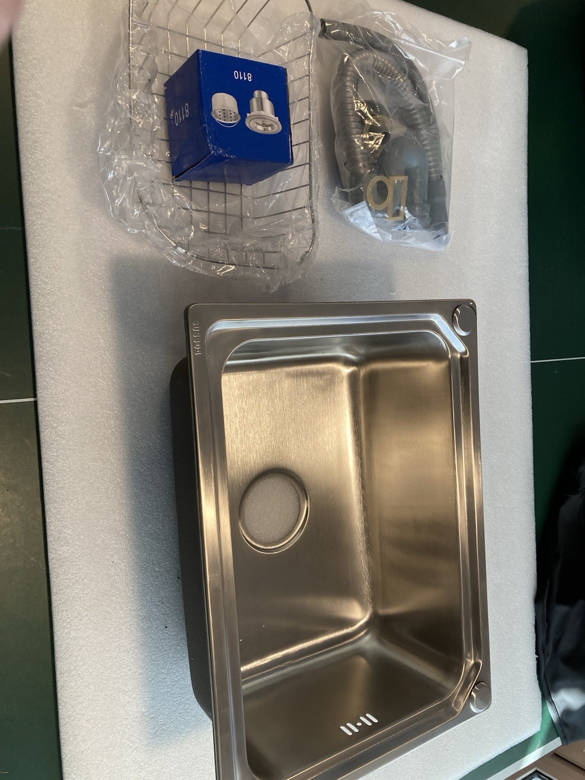 Stainless Steel Kitchen Sink single Bowl Rectangular With Accessories