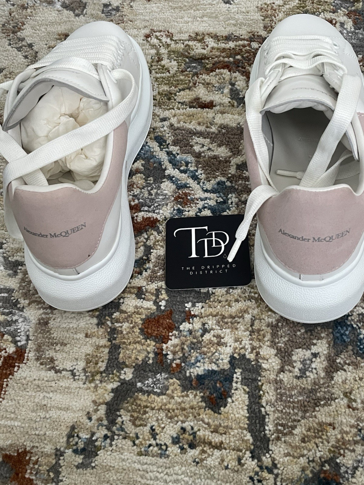 Alexander McQueen Trainers White And Pink Brand New With Box Size Uk5 Sold Out image 3