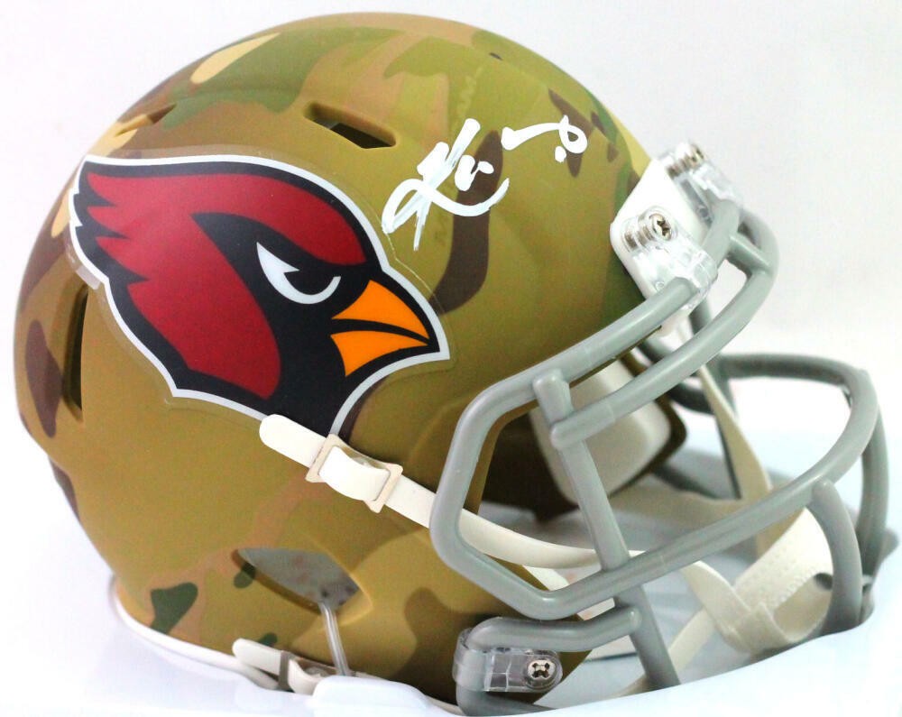 Kyler Murray Autographed Signed Arizona Cardinals Camo Mini Helmet- Beckett W *White 