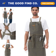 Unisex Ayden Grill Apron - Adjustable, Durable, Stylish Cooking  BBQ Apron