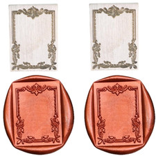 Frame Wax Seal Stamp, 3D Embossed Frame Relief Carving Wax Sealing Stamp, Frame