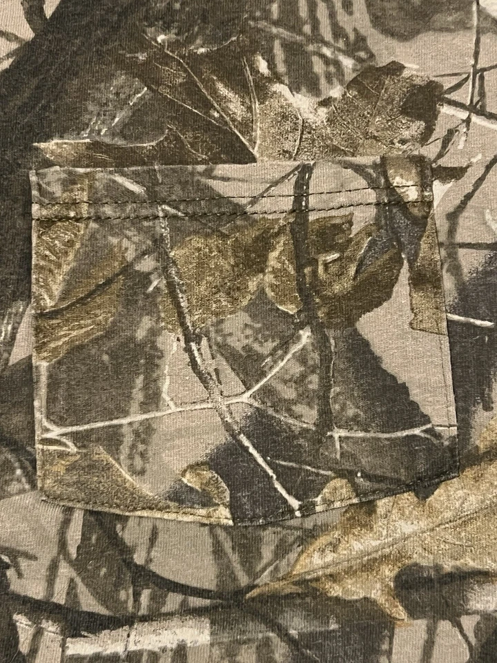 🟧🟧🟧 VINTAGE REALTREE HARDWOODS CAMO 90s LONG SLEEVE SHIRT MEN’S 2XL USA MADE - Image 4 of 4