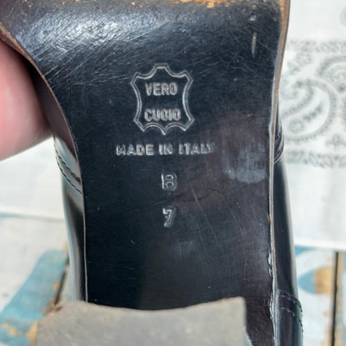 BOTAS DE CUERO NEGRAS DE COLECCIÓN DONNA KARAN OXFORD GRANNY/GOTH TOBILLO TALLA 7B - Imagen 10 de 11