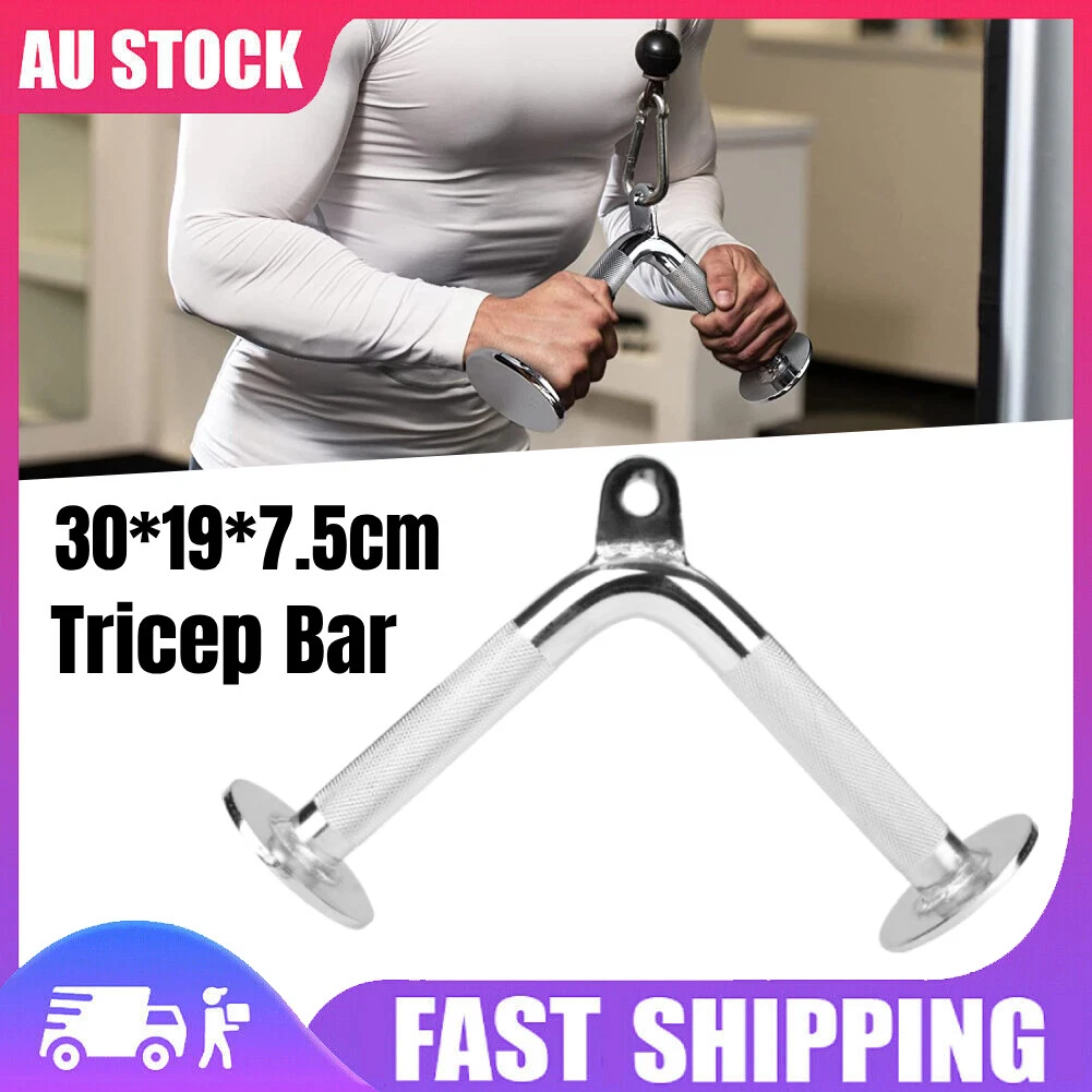 Gym Fitness Cable Handle Attachment Triangle V Bar Tricep Strength