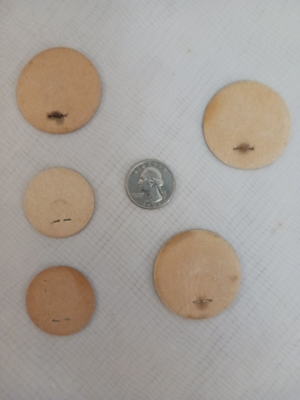 Lot of Five Milk Bottle Caps, Superior and Damascus, Milwaukie and