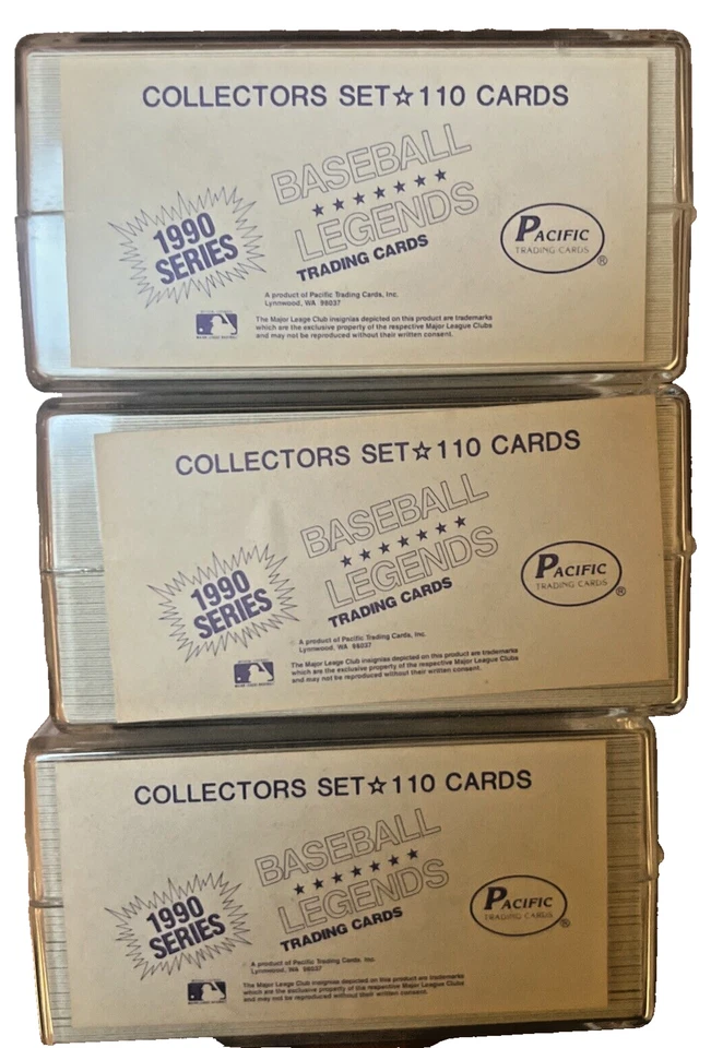 Juego completo de 110 cartas Pacific Trading Baseball Legends 1990. AFILADO  Foto 3 de 4