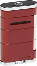 Xikar Allume Single Flame Cigar Lighters, Red