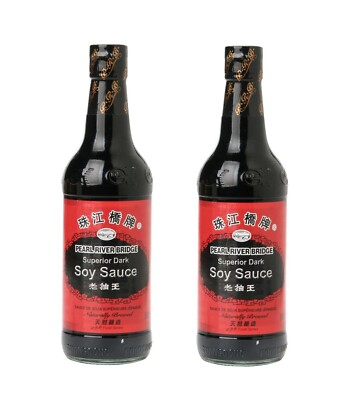 Sojasauce dunkel Doppelpack:  2 x 500ml DUNKEL PRB dunkle Soja Sauce Pearl River