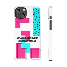 "Socially Awkward, Digitally Fluent" Phone Cases