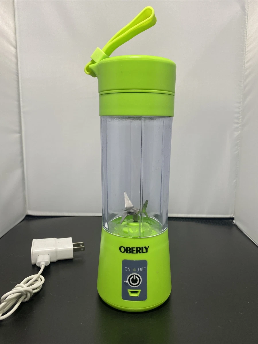 Portable Blender Green OBERLY Smoothie Juicer Cup - Six Blades 3D