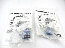 Platinum Tools (706BL-1) Blue Cat6 EZ-SnapJack Keystone - Lot of 2