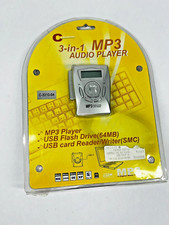 2003 Comotron 3-in-1 MP3 Audio Player Wired Headphones Model C-3310-64 - NEW