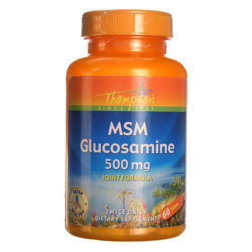 MSM Glucosamine 60 Tabs 500 MG by Thompson for sale online eBay
