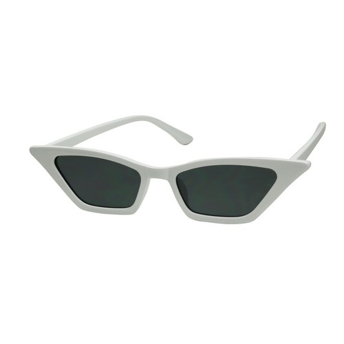 Gafas de sol ShadyVEU - pequeñas estrechas anchas delgadas ojo de gato parte superior plana bombo moda años 90 - Imagen 11 de 18