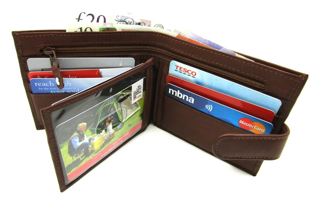 Portafoglio uomo pelle multitasche, portafoglio porta carta di identità, portafoglio uomo economico, regalo sotto i 20 euro (Marrone