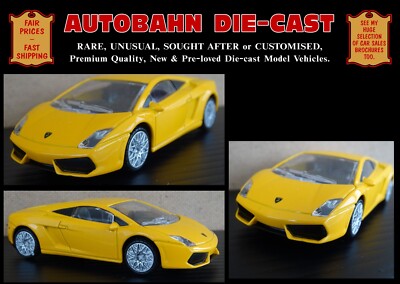 2010 GELBER LAMBORGHINI GALLARDO LP560-4 TOLLES DRUCKGUSS-MODELLAUTO IM MASSSTAB 1:43