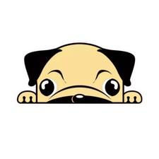 Pug Sticker Decal