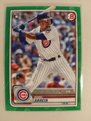 2020 Bowman Green Parallel Robel Garcia RC ROOKIE Cubs 72/99 #36 SP 
