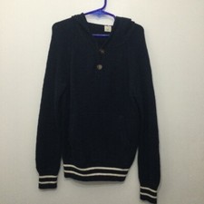 Crewcuts knit hoodie sweater Boys size 6/7 Navy blue