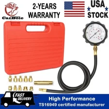 Oil Pressure Tester Gauge Engine Diagnostic Tester Set Auto Transmission 500 PSI