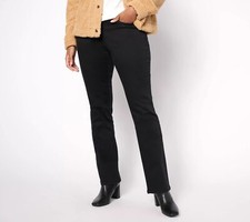 Belle by Kim Gravel Petite TripleLuxe Twill Baby Pants Black 12 New