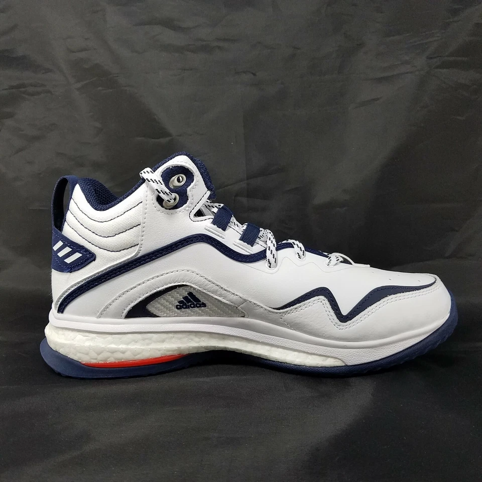 Adidas ICON 6 Turf Baseball Shoes White/Navy - Men's Size 11.5 - EG7598 NWB - Image 2 of 4