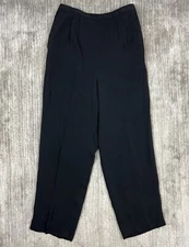 Travis Ayers Pants Women 10 Black Fully Lined Flat Front
