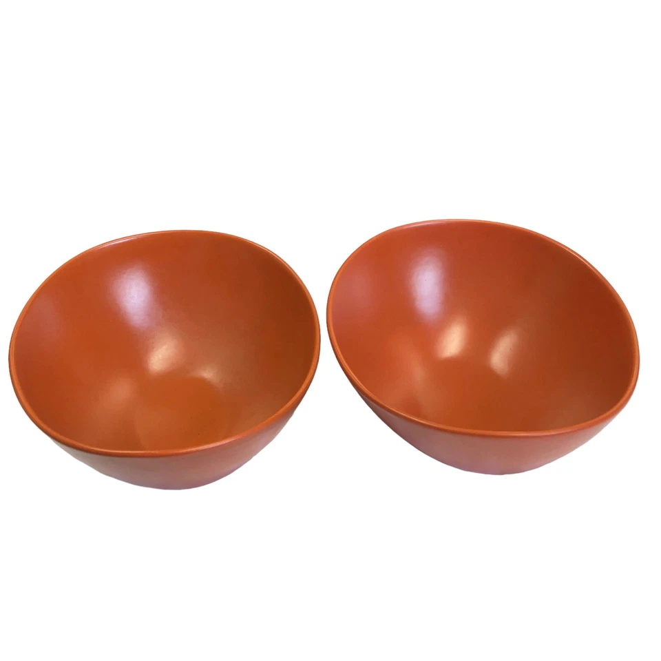 Vajilla Libbey World Driftstone naranja quemado porcelana satinada cuenco ovalado Dri6C Foto 4 de 4