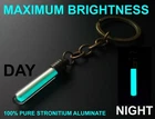 The BRIGHTEST Glow In The Dark Keychain Money Can Buy! Pure Strontium Aluminate!