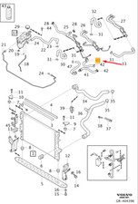 Tubo flessibile sistema raffreddamento VOLVO V60 MK1 31342819 NUOVO ORIGINALE