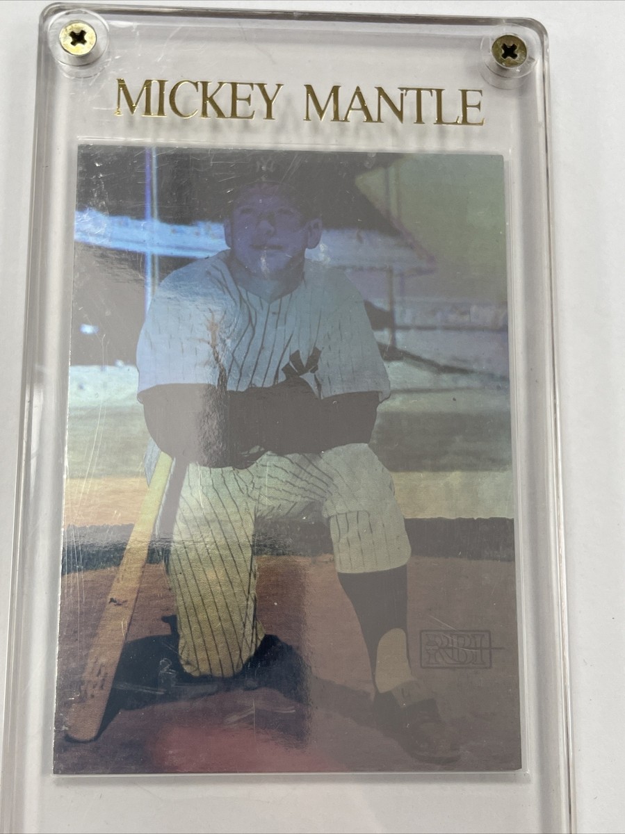 mickey mantle holographic card Then & Now Hologram Card, 1993. (Very Good Condition, Plastic Case Included) | SidelineSwap 2024 Panini Donruss #7 Mickey