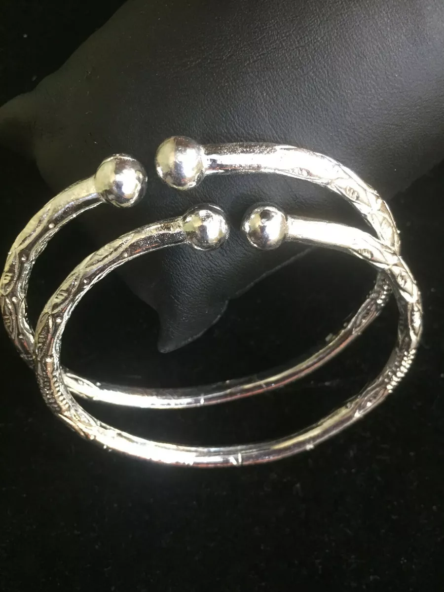 set of west indian sterling silver .925 bangles