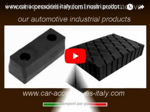 Kit 2 Tamponi In Gomma Per Ponte Sollevatore - 160x120x30 Mm - Per Officina E Garage