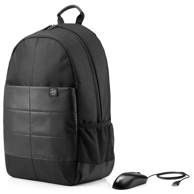 HP 15.6 '' Zoll Laptop Rucksack Notebook 1FK04AA#ABB Backpack inkl Kabel Maus NEU