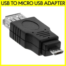 Micro USB to USB Adapter USB 2.0 Type-A to Type-B Connector Converter Phone OTG
