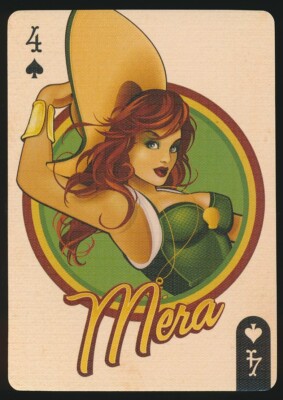MERA 4 SPADES 2015 Cryptozoic DC Comics Bombshells Playing card