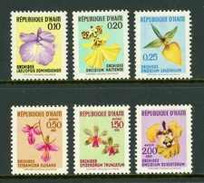 Haiti 1972 Orchids Flowers #631 -633, C354-356 Mint NH $15.50 Scott Retail Value