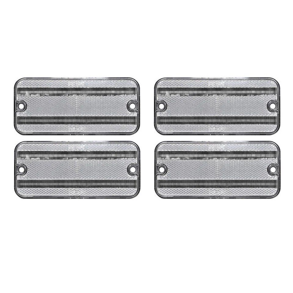 Luz de señalización lateral LED transparente para camioneta Chevy C10 GMC C15 C25 K15 1968-1972 4 PIEZAS Foto 2 de 4