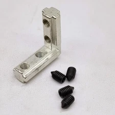 L-Shape Interior Joint Bracket, 12Pcs Inside Connectors w M5 Screws 3030 Series