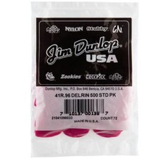 Dunlop 41R.96 Delrin Standard Guitar Picks, .96mm, 72-Pack