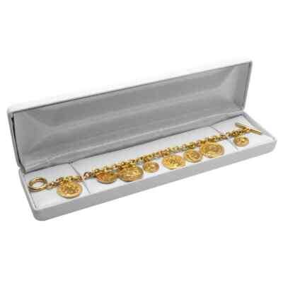 12 Pack White Leatherette Jewelry Bracelet / Watch Packaging Gift Boxes