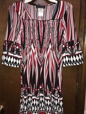 Disorderly Kids Red Black White Striped Dress Size 8 C 