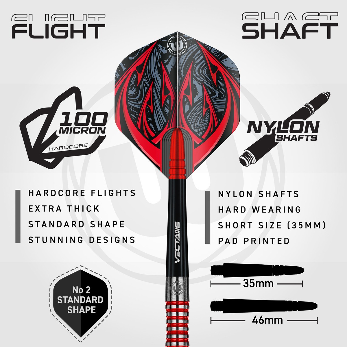 WINMAU Darts Navigator 90% Tungsten Steeltip Darts Set with