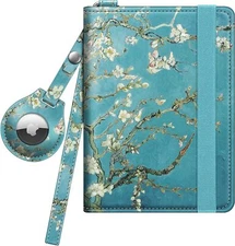 Slim Passport Holder RFID Blocking Card Case Cover Passport Cover Airtag Holder