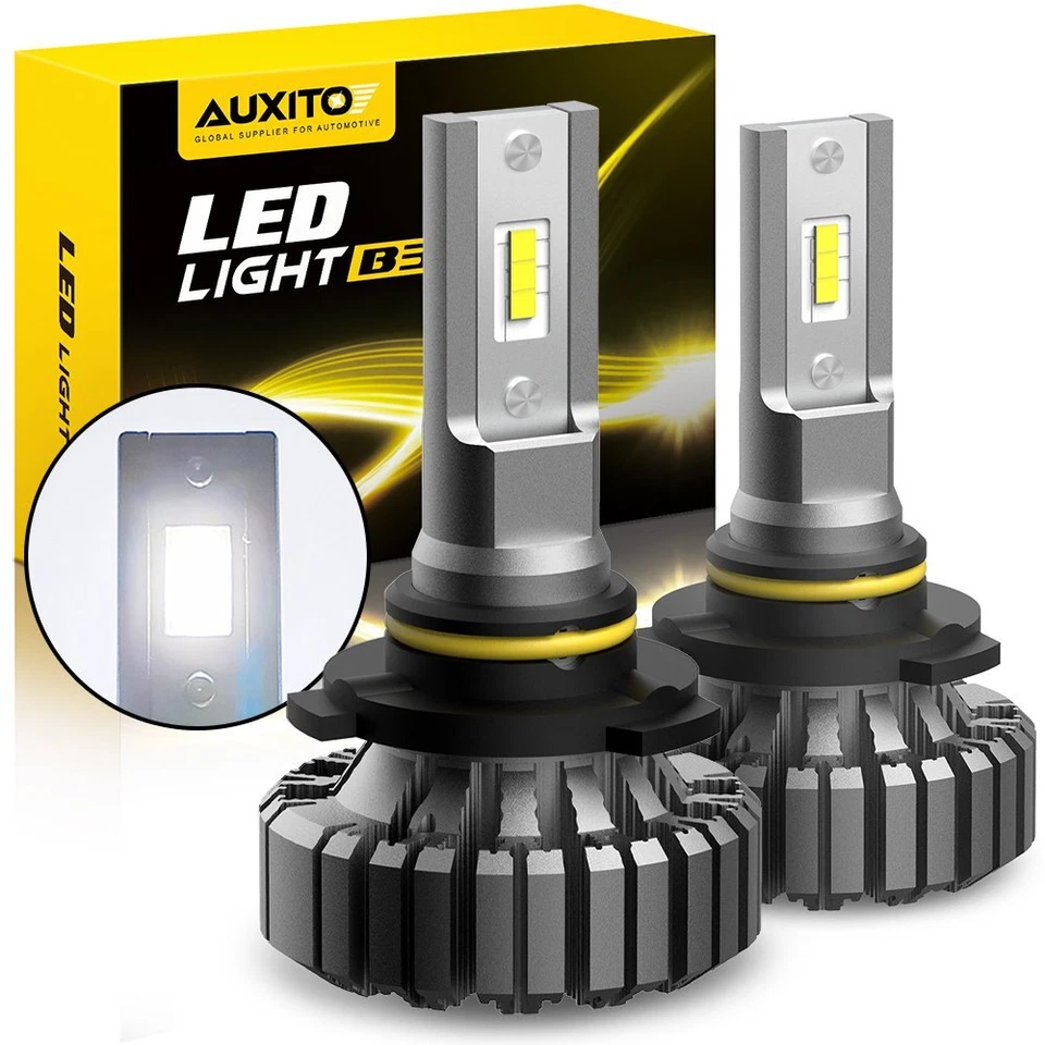AUXITO 9006 9005 LED Faros Bombillas Reemplazar 40000LM Halógenos Xenón Blanco Foto 2 de 4