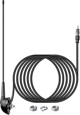 16 Inch AM/FM Universal Top/Side Mount Antenna for Vehicle Truck Boat ATV UTV RV