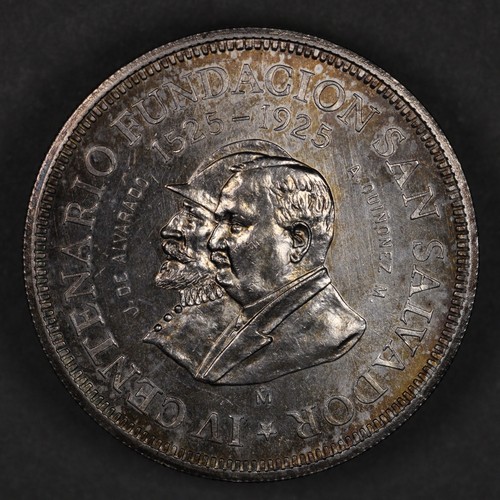 1925 El Salvador Silver Colon 400th Anniversary of San Salvador