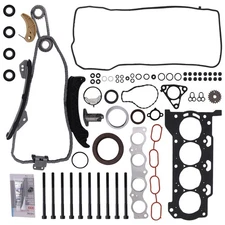 Engine Cylinder Head Gasket Set w/ Timing Chain for Pontiac Toyota Scion 2ZRFE