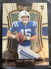 2025 Select Football Riley Leonard #133 Premier Level RC Rookie Colts
