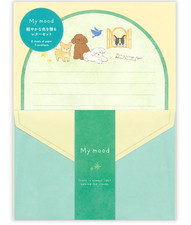 NB My Mood Animal Dog Die Cut Letter Envelope Set  Made in Japan 2026